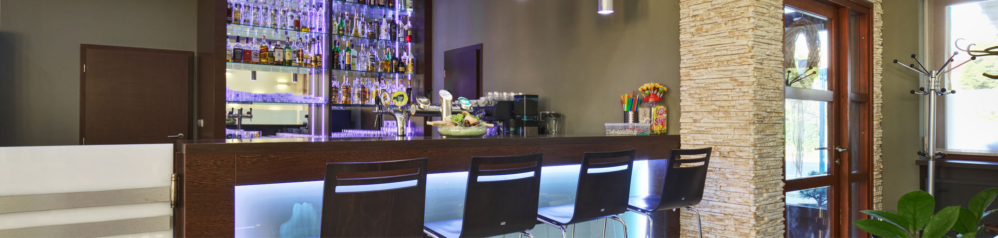Bar a interiér restaurace IP Restaurant